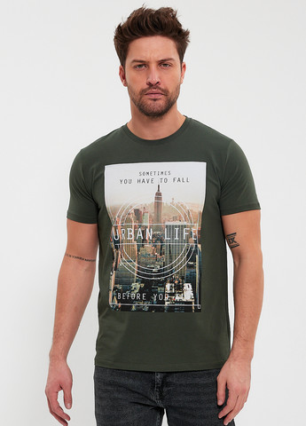 Хаки (оливковая) футболка Trend Collection