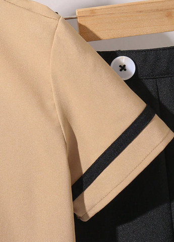 Комбінований літній костюм (сорочка, штани) брючний, з сорочкою SHEIN