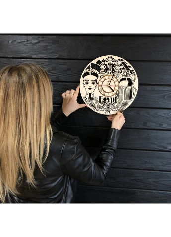 Годинник настінний з дерева «Єгипет» 7Arts (253567813)