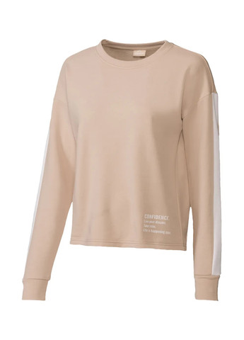 Бежевий світшот Crivit однотонний лампаси (299705103)