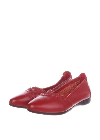 Красные женские кэжуал туфли без каблука - фото