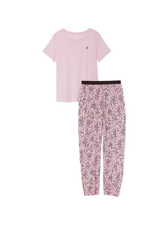 Розовая всесезон пижама (футболка, брюки) футболка + брюки Victoria's Secret