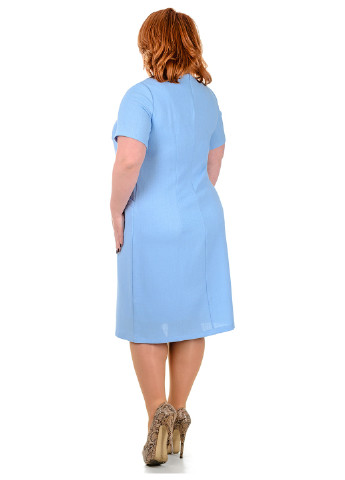 Блакитна кежуал сукня A.G. однотонна