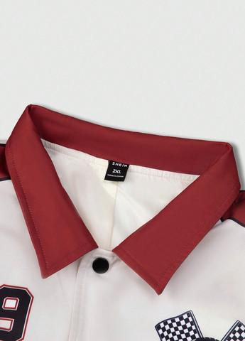 Комбинированная демисезонная куртка байкерская SHEIN