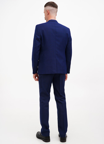 Синий демисезонный костюм (пиджак, брюки) брючный Federico Cavallini