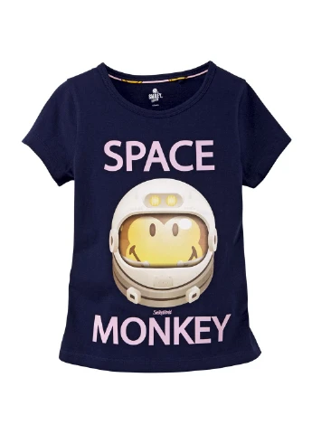 Темно-фіолетова всесезон піжама (футболка, шорти) Smiley