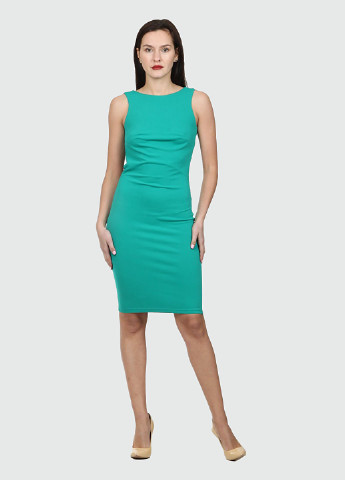 Зеленое кэжуал платье Marmer однотонное