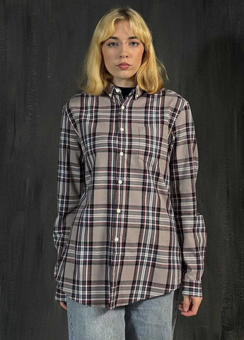 Бежевая кэжуал рубашка в клетку Asos