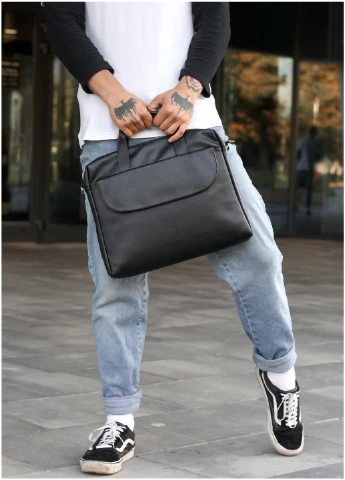 Чоловіча сумка для ноутбука 35х28х5 см Sambag (254595038)
