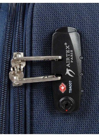 Валіза Малий 55х35х20 см 27 л тканинний 825 4 колеса AIRTEX (254070736)