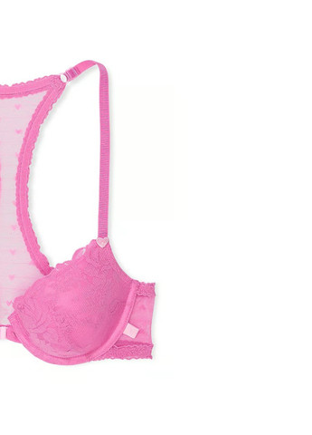 Розовый корбей бюстгальтер Victoria's Secret с косточками полиамид, кружево