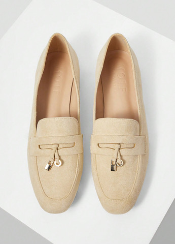 SHEIN Туфлі лофери кремовий з штучна замша, китай — демісезон (366498916)