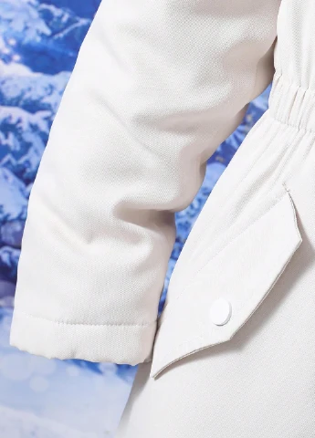 Молочная зимняя куртка SHEIN