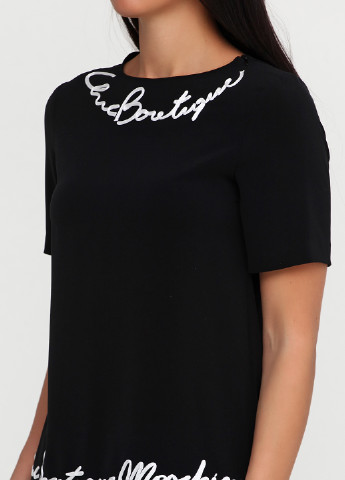 Черная летняя блуза Moschino