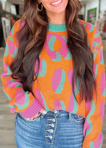 Помаранчевий демісезонний джемпер джемпер SHEIN