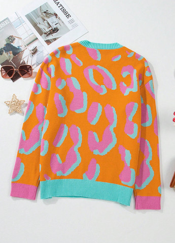 Помаранчевий демісезонний джемпер джемпер SHEIN