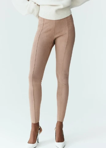 Бежевые демисезонные леггинсы H&M