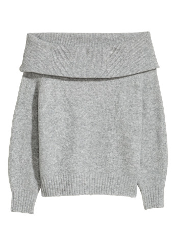 Сірий демісезонний светр H&M