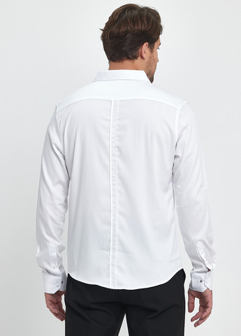 Белая классическая, кэжуал рубашка однотонная Trend Collection