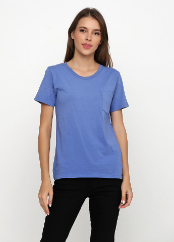 Темно-голубая летняя футболка Levi's