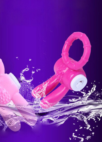 Эрекционное кольцо с вибрацией Кролик Langsha (256419071)