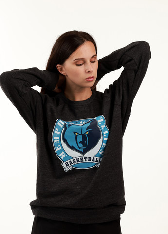 Темно-серый свитшот Blue 84 меланж без декора (359854783)