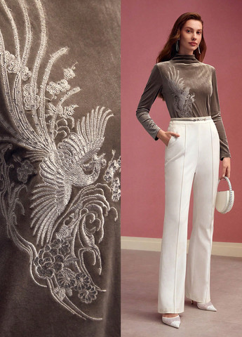 Коричневый демисезонный свитер SHEIN