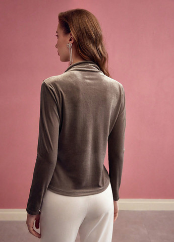 Коричневый демисезонный свитер SHEIN