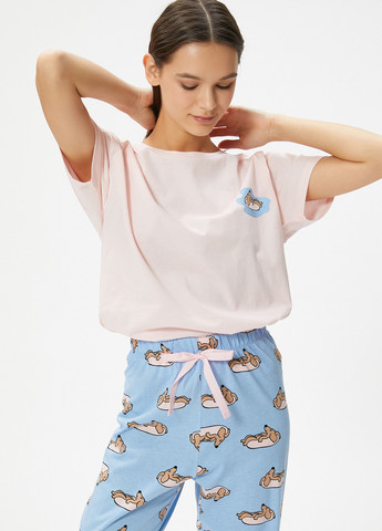 Комбинированная всесезон пижама (футболка, брюки) футболка + брюки KOTON