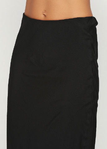 Черная кэжуал однотонная юбка Denny Rose макси