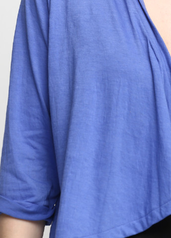 Болеро Colours з коротким рукавом однотонне блакитне кежуал