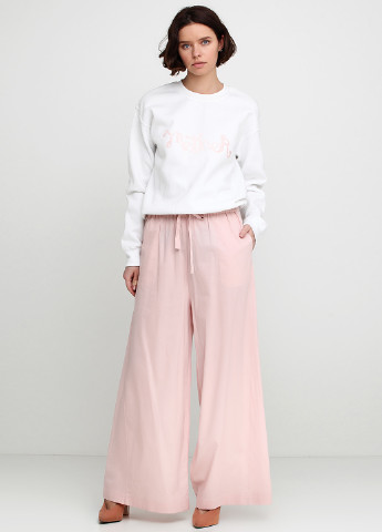 Розовые кэжуал летние прямые брюки Rosie Assoulin