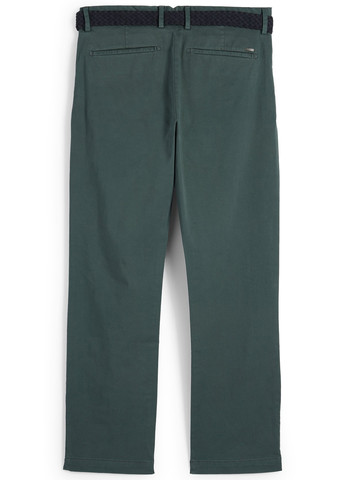 Темно-зеленые кэжуал демисезонные чиносы брюки C&A