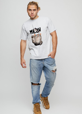 Сіра футболка чоловіча basic YAPPI