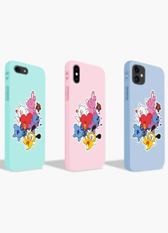 Чехол силиконовый Apple Iphone X БТС (BTS) (6129-1166) MobiPrint (219335894)