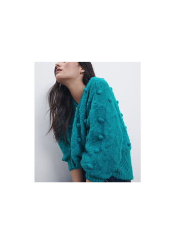 Кардиган жіночий з фактурним декором синій Sea breeze Berni Fashion 59075 (242444908)