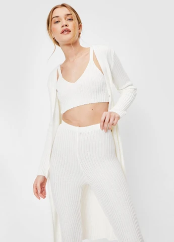 Кремовый демисезонный кардиган Nasty Gal