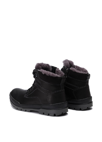 Черные зимние черевики  for men sm-9385 хайкеры Lasocki