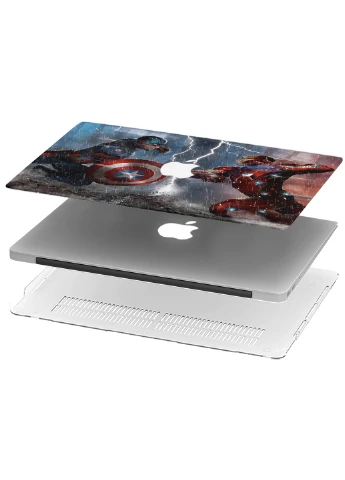 Чехол пластиковый для Apple MacBook Air 13 A1466 / A1369 Марвел (Marvel) (6351-1686) MobiPrint (218538793)