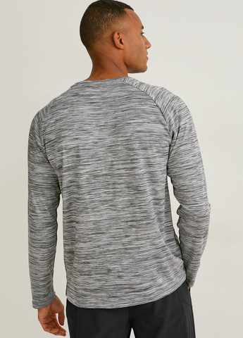 Лонгслів C&A меланж сірий спортивні, кежуали поліестер, трикотаж