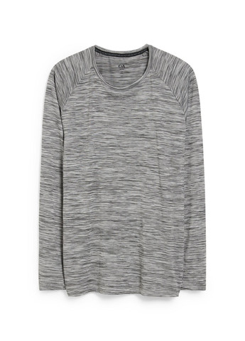 Лонгслів C&A меланж сірий спортивні, кежуали поліестер, трикотаж