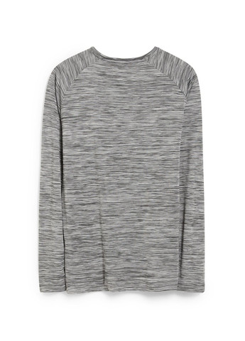 Лонгслів C&A меланж сірий спортивні, кежуали поліестер, трикотаж