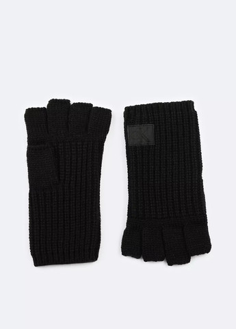 Чорний демісезонний комплект (шарф, рукавички) Calvin Klein