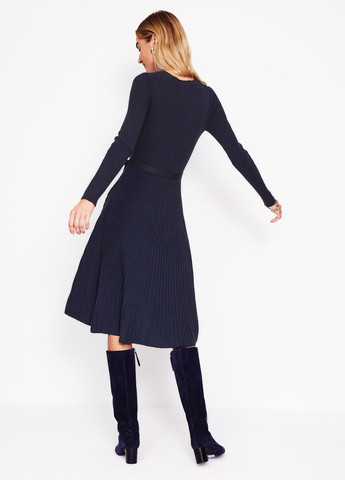 Темно-синя кежуал сукня кльош Boden однотонна