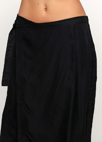 Черная кэжуал однотонная юбка DKNY на запах
