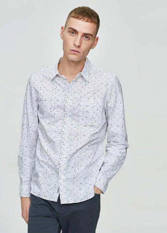 Белая кэжуал рубашка с абстрактным узором Jack & Jones