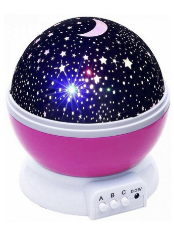 Нічник проектор зоряного неба Star Master дитячий круглий Розовий (10332/4U) XO (250444273)