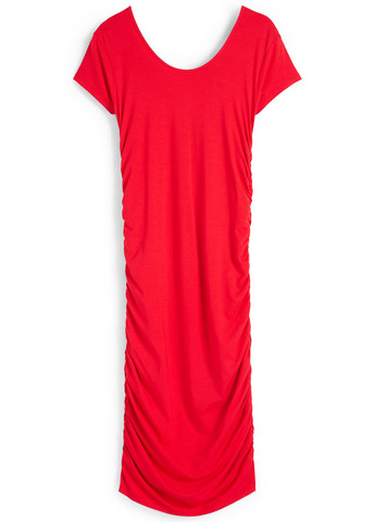 Червона кежуал сукня силуетна C&A однотонна