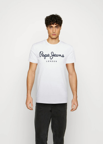 Белая футболка Pepe Jeans London