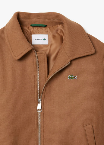 Коричневая демисезонная куртка Lacoste